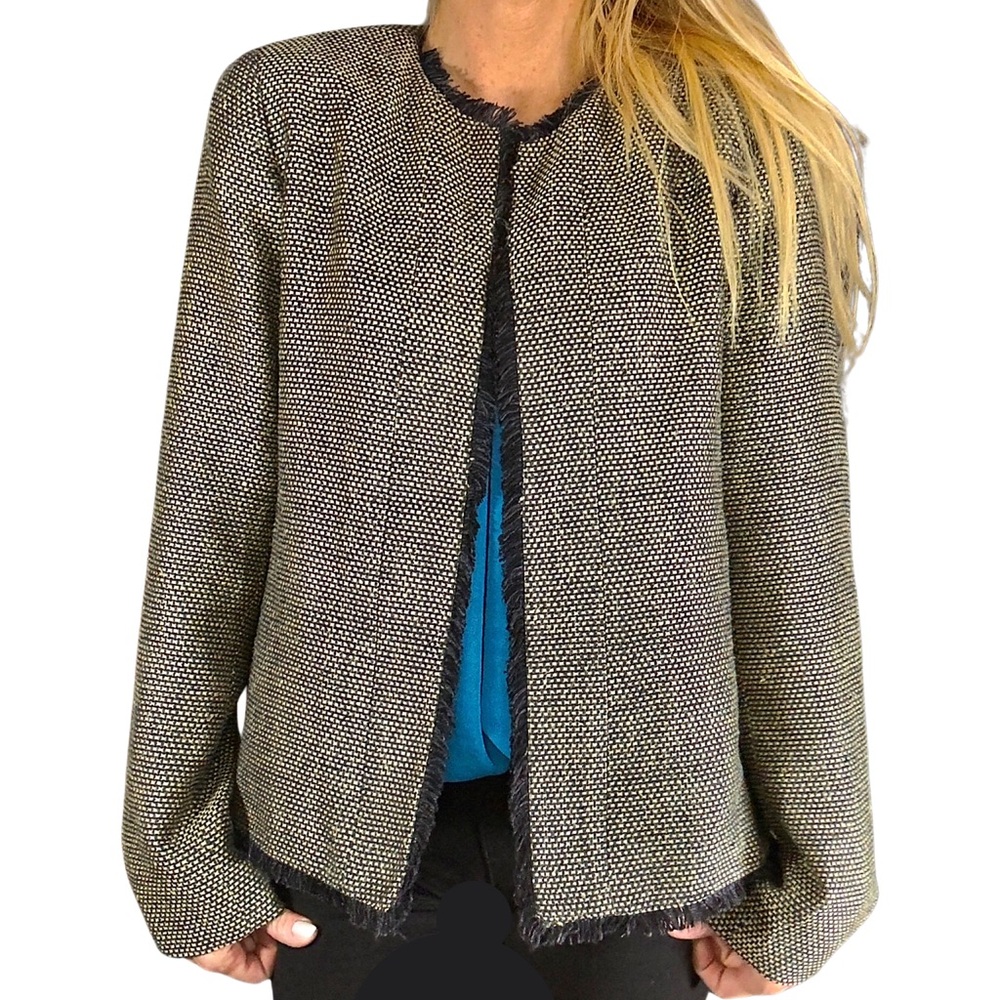 DONCASTER VINTAGE Tweed 100% Silk Blazer